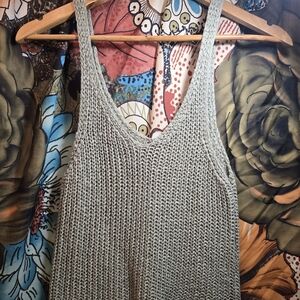 moon & madison Gray Knit Tank Top
